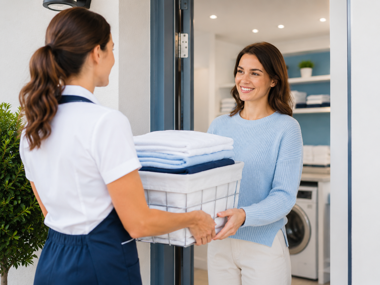 Laundry pickup and delivery service